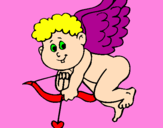 Desenho Cupido pintado por LYA