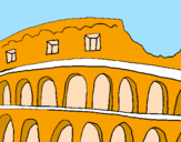 Desenho Coliseu pintado por kemely