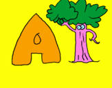 Desenho Árvore pintado por arthur reis lima