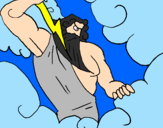 Desenho Zeus pintado por O Rei  do choque zeus 