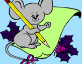 Desenho Rato com lápis e papel pintado por yasmim
