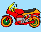 Desenho Motocicleta pintado por kauan ed