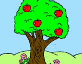 Desenho Macieira  pintado por yennifer