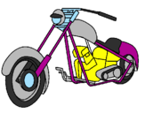 Desenho Moto pintado por Riquelme