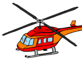 Desenho Helicoptero  pintado por HELICOPTERO DE RESGATE