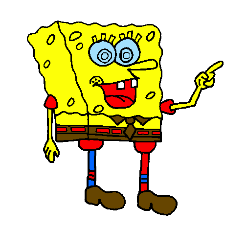 Desenho SpongeBob pintado por bob esponja