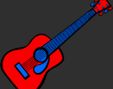 Desenho Guitarra espanhola II pintado por lucas