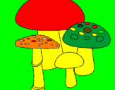 Desenho Cogumelos pintado por isaquejv