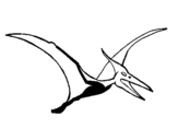 Desenho Pterodáctilo pintado por bronquiossauro