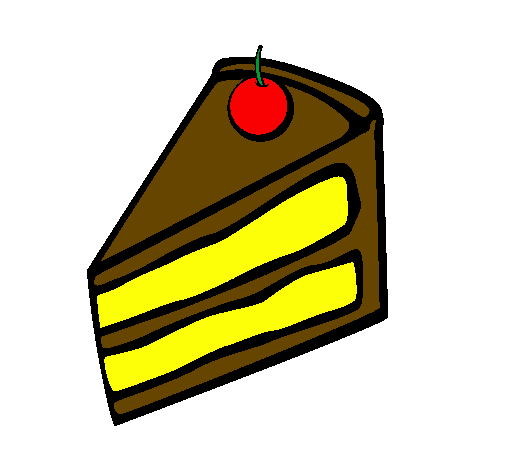 Desenho Torta de maçã pintado por bolo