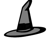 Desenho Chapéu de bruxa pintado por hellem
