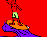 Desenho Surfe pintado por marta