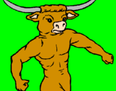 Desenho Cabeça de búfalo pintado por Thiago M P