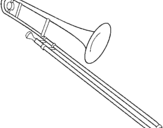 Desenho Trombone pintado por ss
