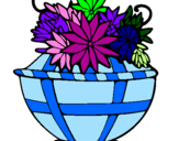 Desenho Cesta de flores 11 pintado por Vaso de Flores