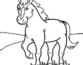 Desenho Cavalo pintado por Manu
