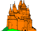 Desenho Castelo medieval pintado por Bilau
