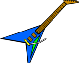 Desenho Guitarra elétrica II pintado por felipe