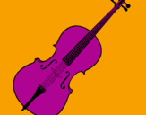 Desenho Violino pintado por lelecaca