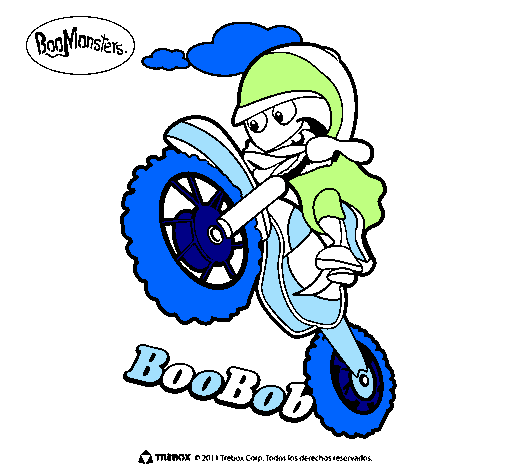 Desenho BooBob pintado por Motocross