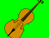 Desenho Violino pintado por lucas