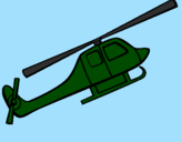 Desenho Helicóptero brinquedo pintado por helicopitero