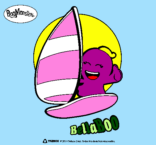 Desenho BellaBoo pintado por Surf
