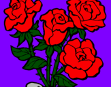 Desenho Ramo de rosas pintado por Pipocas2000