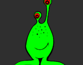 Desenho Mini-extraterrestre pintado por gustavo