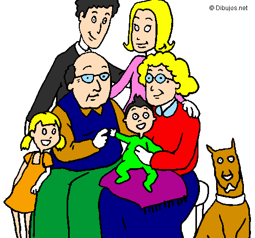 Desenho Família pintado por ariane familia