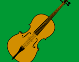 Desenho Violino pintado por jeck