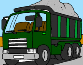 Desenho Camião de carga pintado por caminhão da C.D.F.P