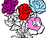 Desenho Ramo de rosas pintado por sabrina