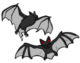 Desenho Um par de morcegos pintado por ANA CLARA