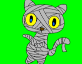 Desenho O gato momia pintado por wheslley