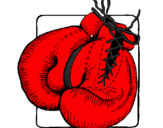 Desenho Luvas de boxe pintado por sandi silva