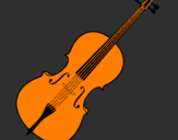 Desenho Violino pintado por leonardo