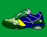 Desenho Sapato de ginástica pintado por cassius