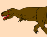 Desenho Tiranossaurus Rex pintado por guilherme