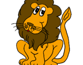 Desenho Leão pintado por leao daniel