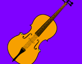 Desenho Violino pintado por mp