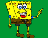 Desenho SpongeBob pintado por ADELIO