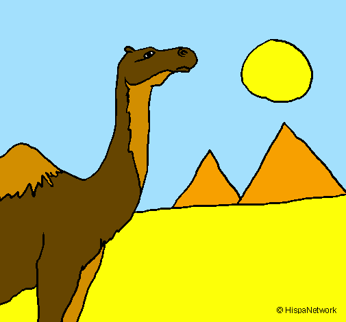 Desenho Camelo pintado por Mariana