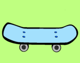Desenho Skate II pintado por Bruna Santana 