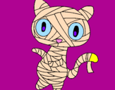 Desenho O gato momia pintado por LUIZA