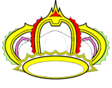 Desenho Corona pintado por michelangelo
