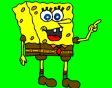 Desenho SpongeBob pintado por matheus melo
