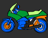 Desenho Motocicleta pintado por isaac