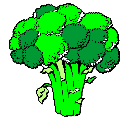 Desenho Brócolos pintado por ana luiza rodrigues
