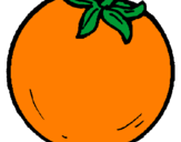 Desenho Laranjas pintado por laranja